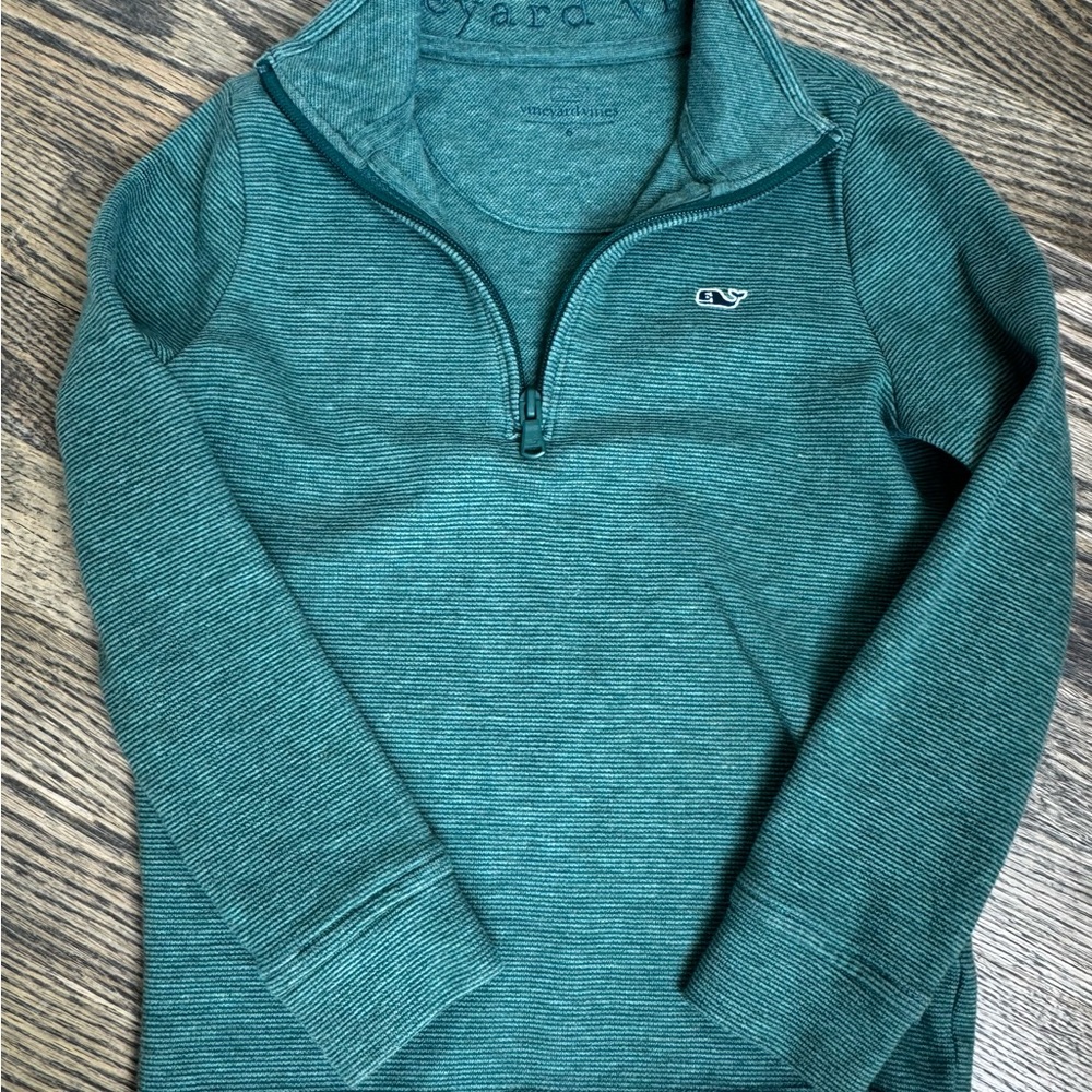 Vineyard Vines Blue Quarter-Zip Sweater